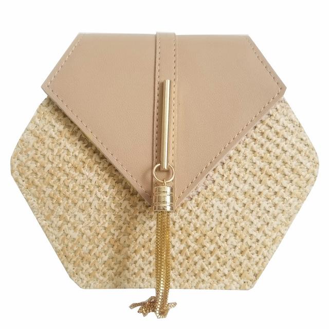 Bella Handmade Woven Rattan Bag-Handbags-Arimonz-Khaki-Arimonz