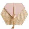 Bella Handmade Woven Rattan Bag-Handbags-Arimonz-Pink-Arimonz
