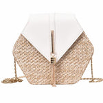 Bella Handmade Woven Rattan Bag-Handbags-Arimonz-White-Arimonz