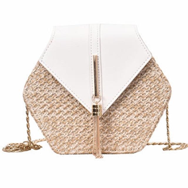Bella Handmade Woven Rattan Bag-Handbags-Arimonz-White-Arimonz