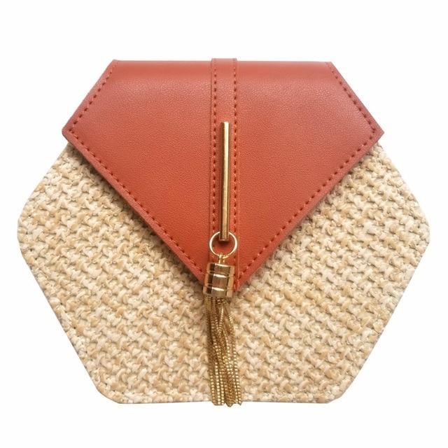 Bella Handmade Woven Rattan Bag-Handbags-Arimonz-Yellow brown-Arimonz
