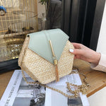 Bella Handmade Woven Rattan Bag-Handbags-Arimonz-Arimonz