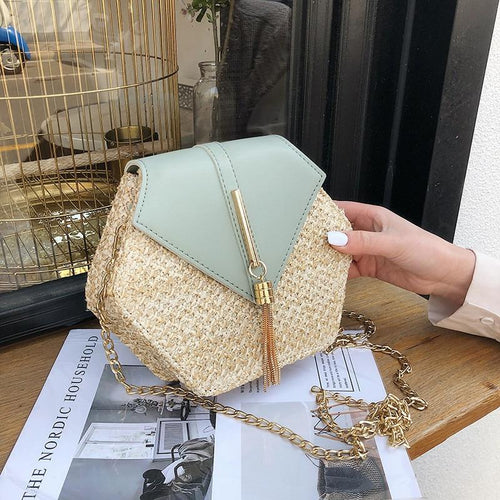Bella Handmade Woven Rattan Bag-Handbags-Arimonz-Arimonz
