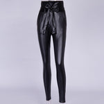 Belt High Waist Pencil Pants-Pants-Arimonz-black pencil pant-S-Arimonz