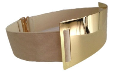 Belts For Woman Gold Silver Brand Belt Classy Elastic 5 Colors Belt-Belts-Arimonz-Style 4 beige-M-Arimonz