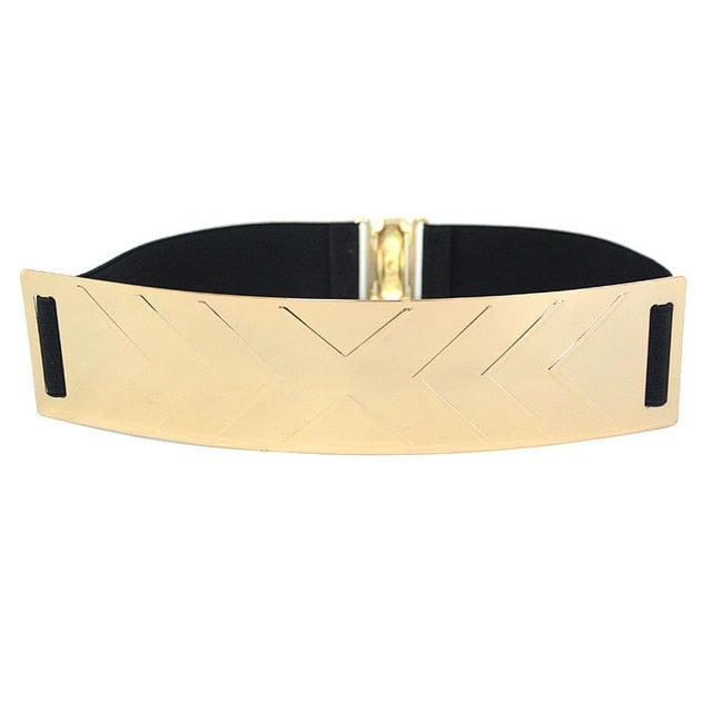 Belts For Woman Gold Silver Brand Belt Classy Elastic 5 Colors Belt-Belts-Arimonz-Style 4 gold-M-Arimonz