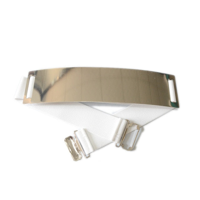 Belts For Woman Gold Silver Brand Belt Classy Elastic 5 Colors Belt-Belts-Arimonz-Style 5 white silver-M-Arimonz