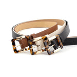 Belts - Leopard Print Buckle Belt