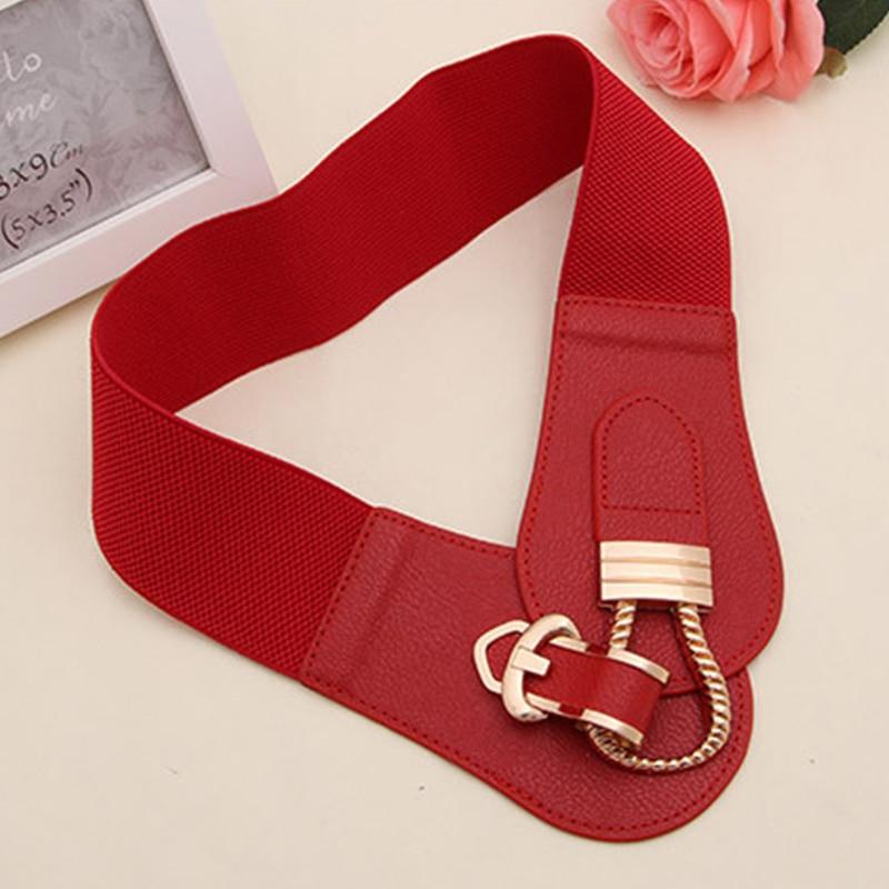 Belts - Pin Buckle Leather Elastic Belt