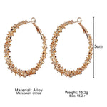 Big Circle Round Hoop Earrings-Earrings-Arimonz-Arimonz