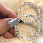 Big Circle Round Hoop Earrings-Earrings-Arimonz-Arimonz
