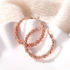Big Circle Round Hoop Earrings-Earrings-Arimonz-Rose Gold-Arimonz