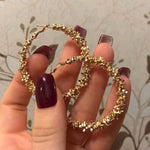 Big Circle Round Hoop Earrings-Earrings-Arimonz-Arimonz