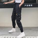 Big Pockets Cargo Pants Women High Waist Loose Streetwear Pants-Pants-Arimonz-Arimonz