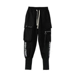 Big Pockets Cargo Pants Women High Waist Loose Streetwear Pants-Pants-Arimonz-Black - Design 5-S-Arimonz