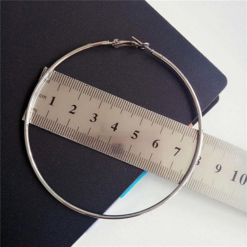 Big Round Hoop Earrings-Earrings-Arimonz-Arimonz