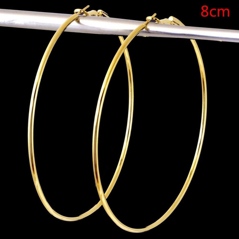 Big Round Hoop Earrings-Earrings-Arimonz-Arimonz