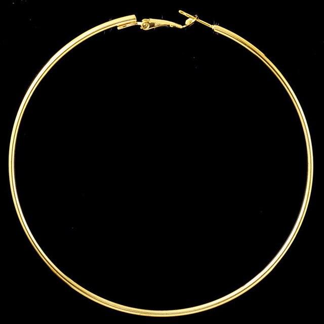 Big Round Hoop Earrings-Earrings-Arimonz-Gold-7cm/2.75inch-Arimonz