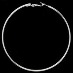 Big Round Hoop Earrings-Earrings-Arimonz-Silver-7cm/2.75inch-Arimonz