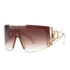 Big Sunglasses Against Wind Sand Box Connected Sunglasses-Sunglasses-Arimonz-Light Tan Double Tan-No glasses box-Arimonz