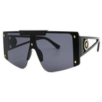 Big Sunglasses Against Wind Sand Box Connected Sunglasses-Sunglasses-Arimonz-Square Black Black Grey-No glasses box-Arimonz