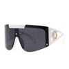 Big Sunglasses Against Wind Sand Box Connected Sunglasses-Sunglasses-Arimonz-White Black Grey-No glasses box-Arimonz