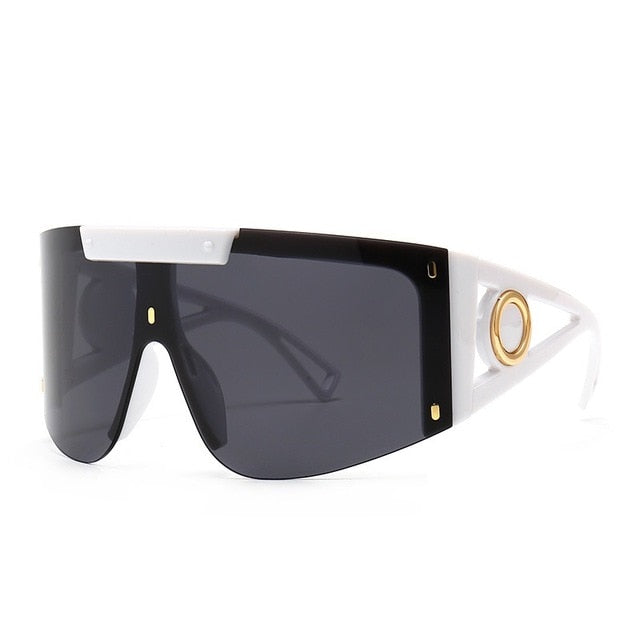 Big Sunglasses Against Wind Sand Box Connected Sunglasses-Sunglasses-Arimonz-White Black Grey-No glasses box-Arimonz