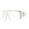 Big Sunglasses Against Wind Sand Box Connected Sunglasses-Sunglasses-Arimonz-White Transparent-No glasses box-Arimonz