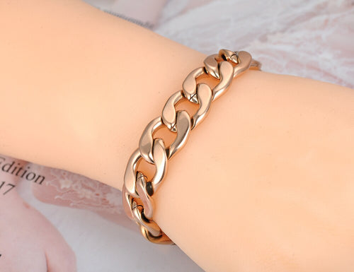 Big Thick Chain Bracelets For Women Chain Link Bracelet Bangle-Braceletes-Arimonz-Arimonz
