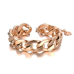 Big Thick Chain Bracelets For Women Chain Link Bracelet Bangle-Braceletes-Arimonz-Rose Gold Color-Arimonz