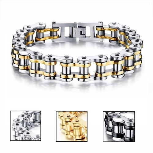 Biker Chain Bracelet Bracelet Link Chain Fashion Bangles Jewelry-Braceletes-Arimonz-Arimonz