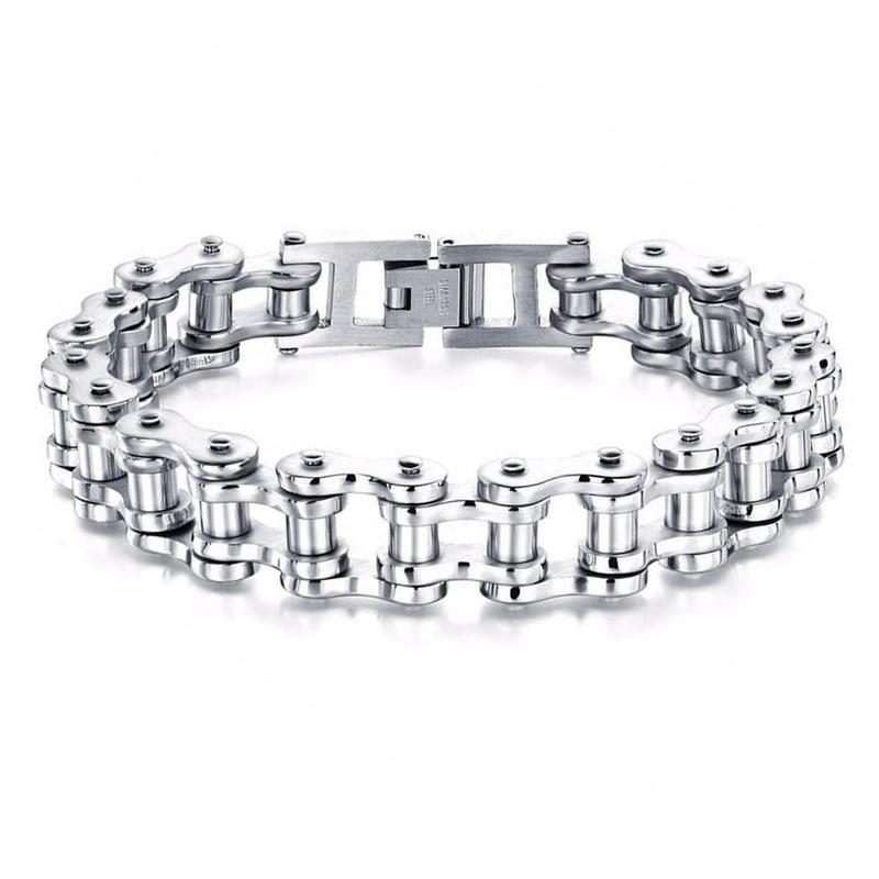Biker Chain Bracelet Bracelet Link Chain Fashion Bangles Jewelry-Braceletes-Arimonz-Arimonz
