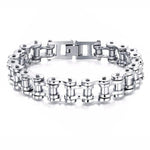 Biker Chain Bracelet Bracelet Link Chain Fashion Bangles Jewelry-Braceletes-Arimonz-Silver-Arimonz