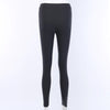 Black Pencil High Waist Pants Gothic Zipper Hollow Out Bodycon Trouser-Pants-Arimonz-Arimonz