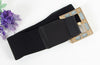 Black PU Classy Wide Waist Belt For Woman-Belts-Arimonz-Arimonz