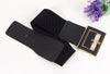 Black PU Classy Wide Waist Belt For Woman-Belts-Arimonz-Arimonz