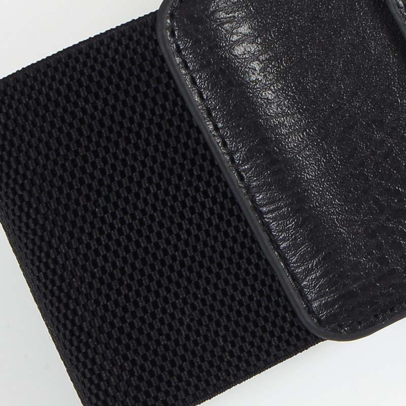 Black PU Classy Wide Waist Belt For Woman-Belts-Arimonz-Arimonz