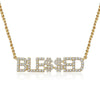 Blessed Crystal Necklace-Necklaces-Arimonz-Gold Plating-1-5 Letters-45cm/17.71inch-Arimonz