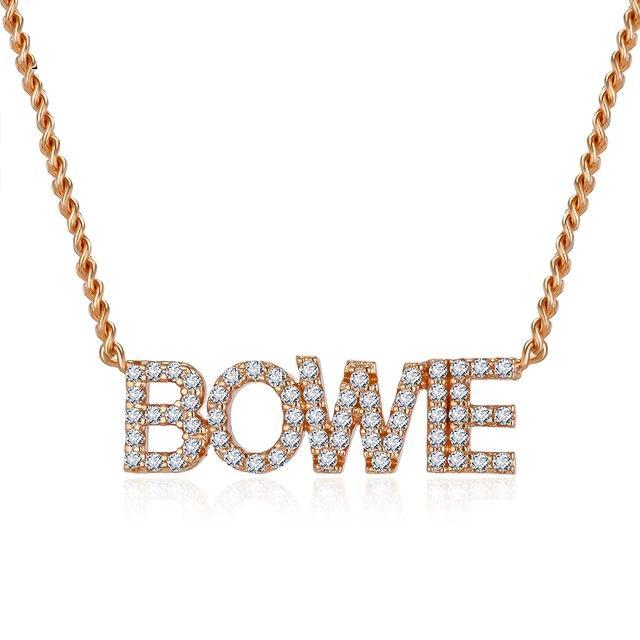 Blessed Crystal Necklace-Necklaces-Arimonz-Rose gold-1-5 Letters-45cm/17.71inch-Arimonz