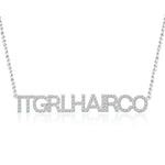 Blessed Crystal Necklace-Necklaces-Arimonz-Silver Plating-1-5 Letters-45cm/17.71inch-Arimonz