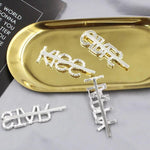 Bling Letter Hairpins-Hair Accessories-Arimonz-Arimonz