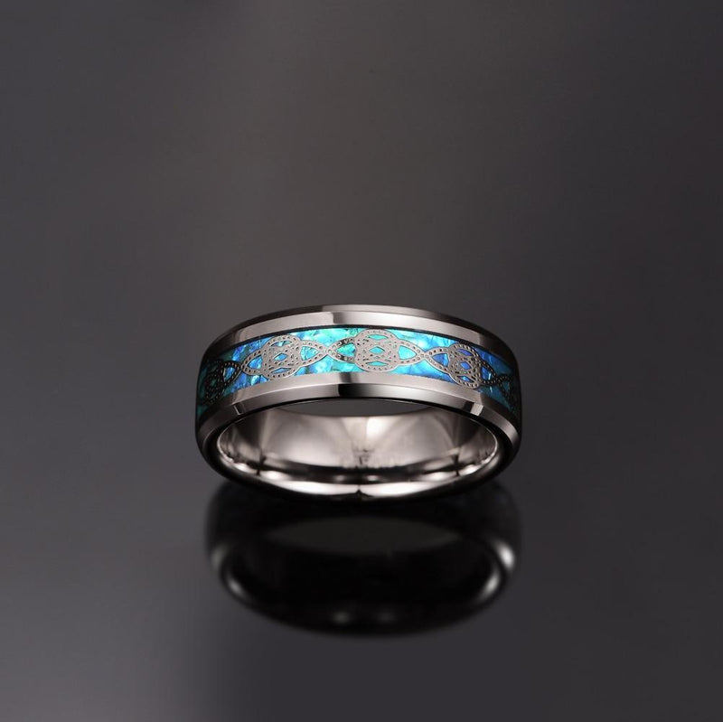 Blue Opal Ring-Rings-Arimonz-Arimonz