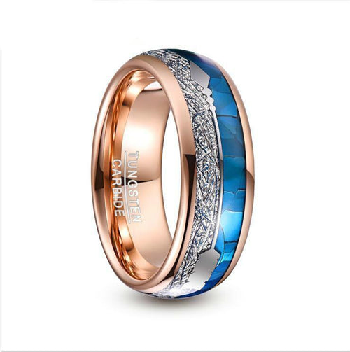 Blue Shell Meteorite Arrow Dome Ring-Rings-Arimonz-Arimonz