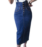 Bodycon Midi Elastic Ladies Jeans Pencil Skirt Denim Skirts For Women-Denim Skirts-Arimonz-Arimonz