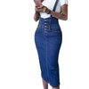 Bodycon Midi Elastic Ladies Jeans Pencil Skirt Denim Skirts For Women-Denim Skirts-Arimonz-S-Arimonz