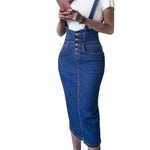 Bodycon Midi Elastic Ladies Jeans Pencil Skirt Denim Skirts For Women-Denim Skirts-Arimonz-S-Arimonz