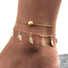 Bohemia Beach Barefoot Sandals Anklet Chain Leaf Pendant Foot Bracelet Fashion Jewelry for Women-Anklets-Arimonz-Gold-Arimonz