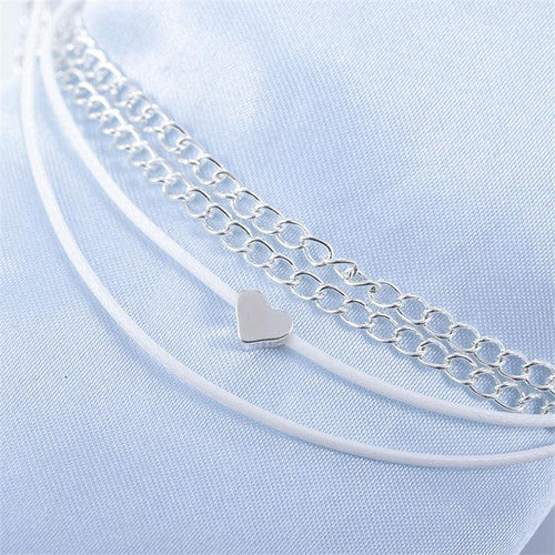 Bohemian Anklet For Women Fashion Heart Ankle Bracelet Leg Chain-Anklets-Arimonz-Arimonz