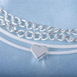 Bohemian Anklet For Women Fashion Heart Ankle Bracelet Leg Chain-Anklets-Arimonz-Arimonz