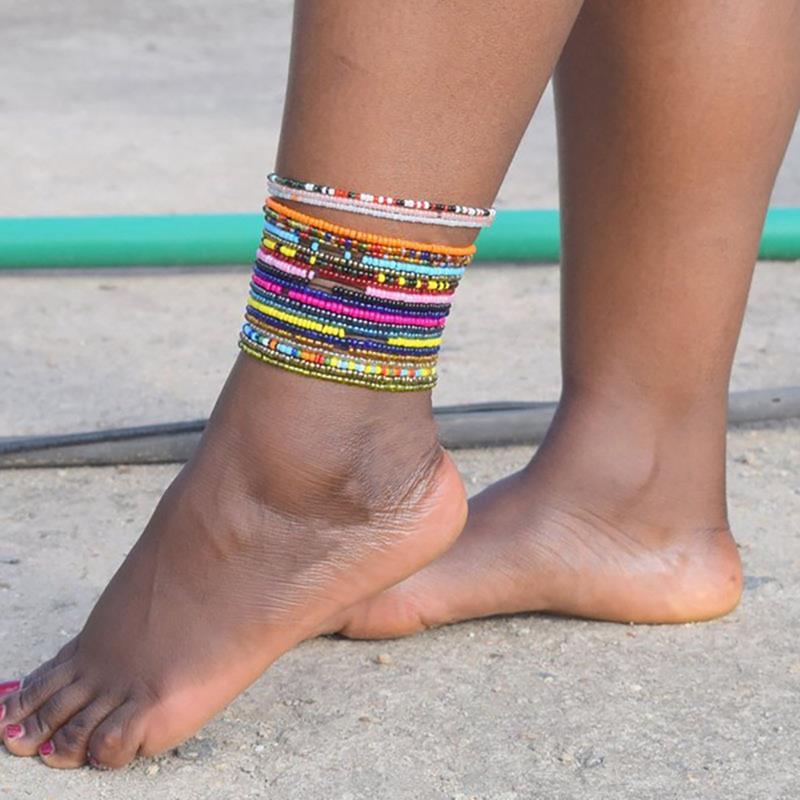 Bohemian Anklet For Women Handmade Beaded Anklet Bracelet Jewelry-Anklets-Arimonz-Arimonz